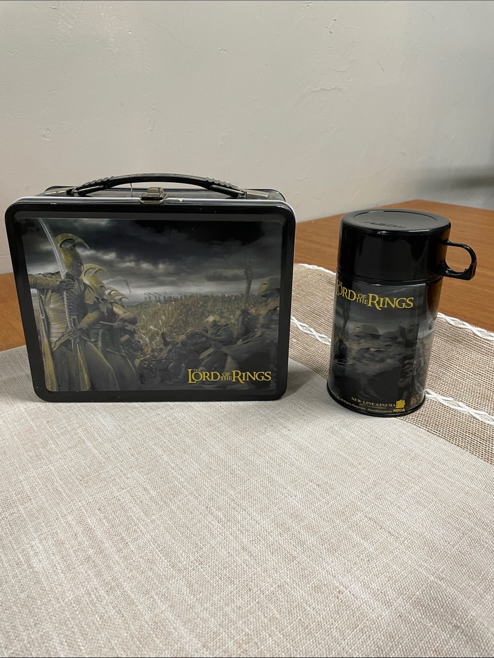 Black Metal Lunch Box - Black